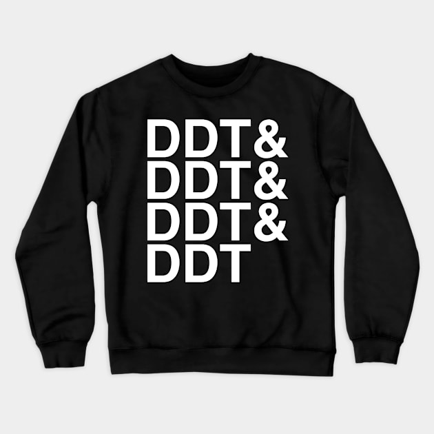 DDT Helvetica List Crewneck Sweatshirt by DennisMcCarson